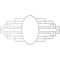 Ekena Millwork Architectural Grade PVC Pierced Medallion, 18"W x 9"H x 8 1/2"IH x 5"IW x 1/2"P, Unfinished CMPP18X09EB - alternate 2